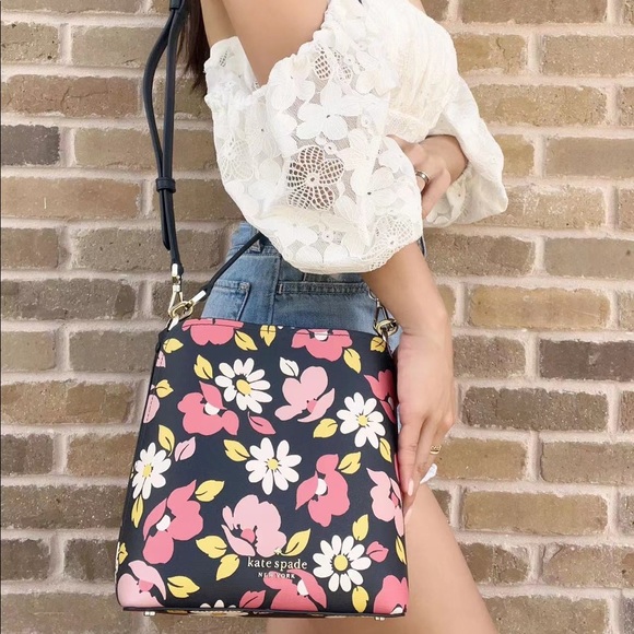 Kate Spade ♠️ Floral Satchel & Crossbody - Picture 3 of 10